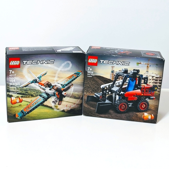 Lego Other - 💥SOLD💥NEW SEALED LEGO Technic 2in1sets Race Plane and Skid Steer (42116+42117)